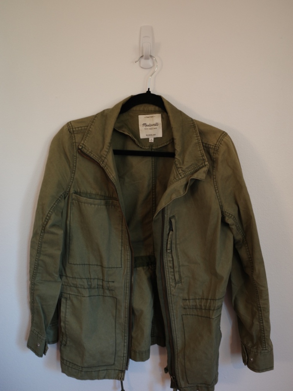 Madewell Olive Military Jacket - Picture 2 of 5